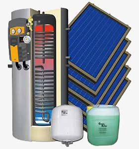 Citrin - Solar - Kits completos de ACS solar para 2 - 8 personas